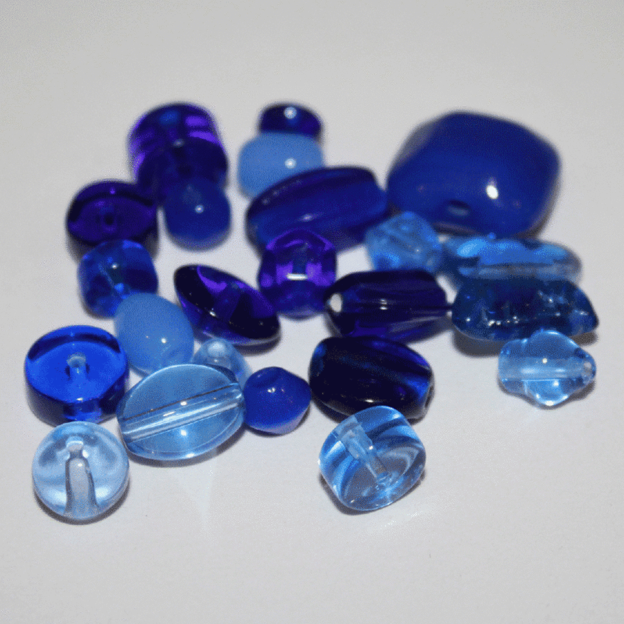 1576TDM/Blue,4-16 MM,50г.Plain Beads Mix Crystal Art бусины. Каталог товарів. Намистини CrystalArt