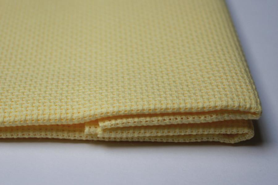 Канва для вышивания Арт.563 К5,5 желтая, 100%% хлопок, ширина 150см. Каталог товарів. Вишивання/Шиття. Тканини