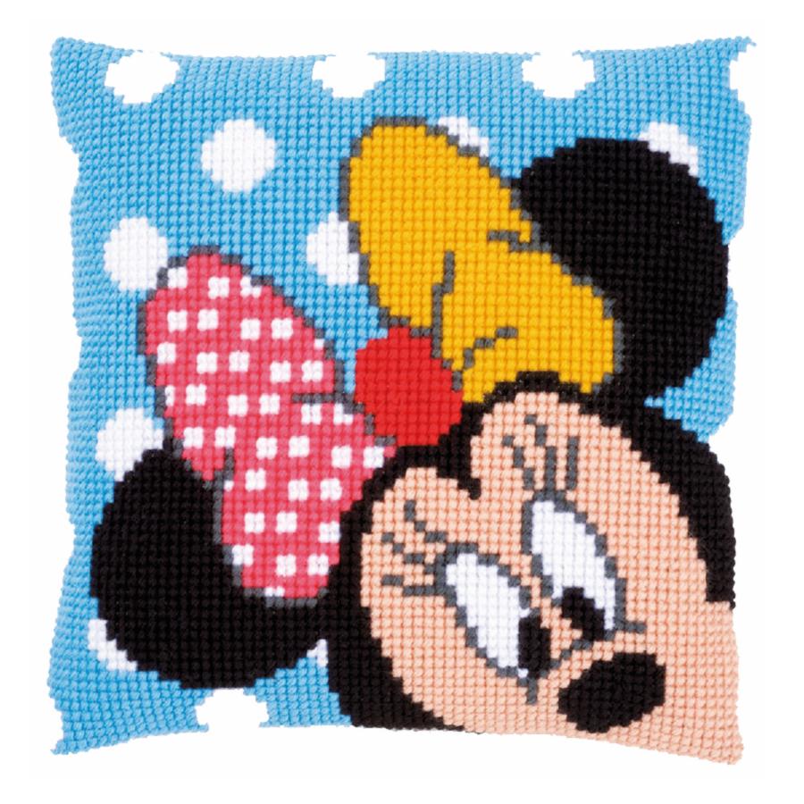 PN-0167234 Набор для вышивания крестом (подушка) Vervaco Disney "Minnie Peek-a-boo". Каталог товарів. Набори