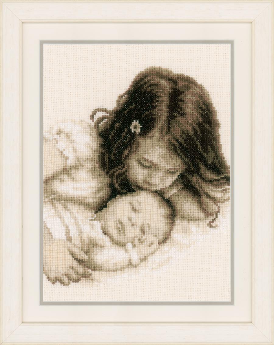 PN-0148435 Набор для вышивки крестом Vervaco Baby & Sister "Брат и сестра". Каталог товарів. Набори