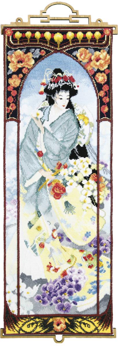 Набор для вышивки крестиком Чарівна Мить М-325 "Гейша с орхидеями". Каталог товарів. Набори