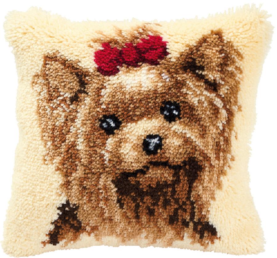 PN-0014144 Набор для вышивания подушки (ковроткачество) Vervaco Dog "Собачка". Каталог товарів. Набори