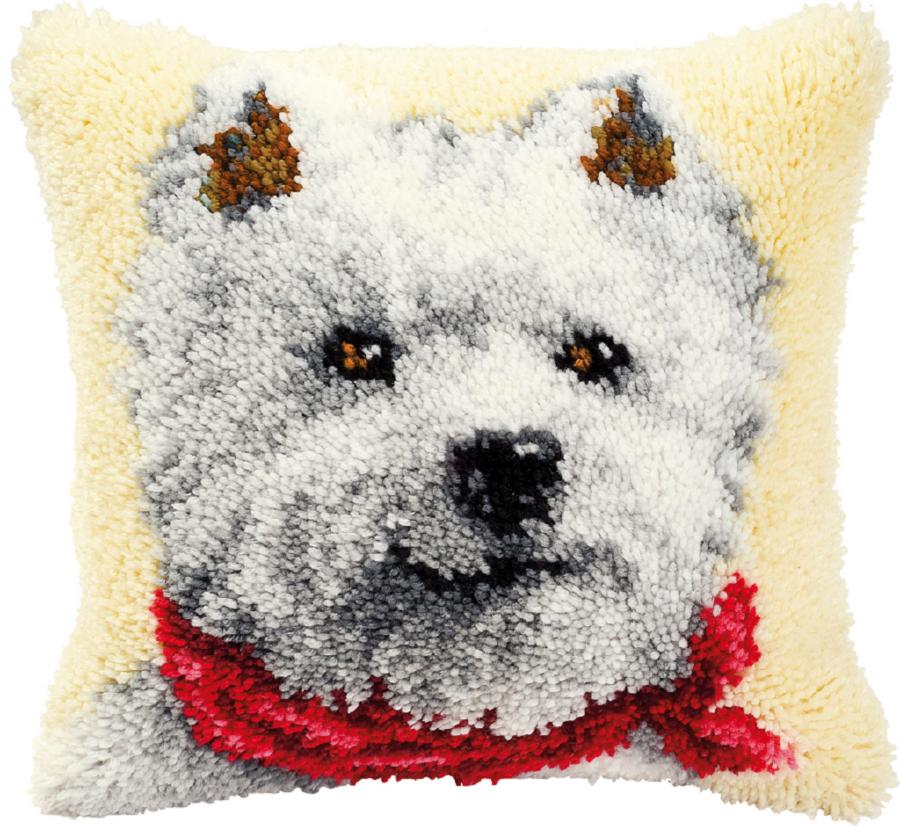PN-0014148 Набор для вышивания подушки (ковроткачество) Vervaco Dog "Собачка". Каталог товарів. Набори