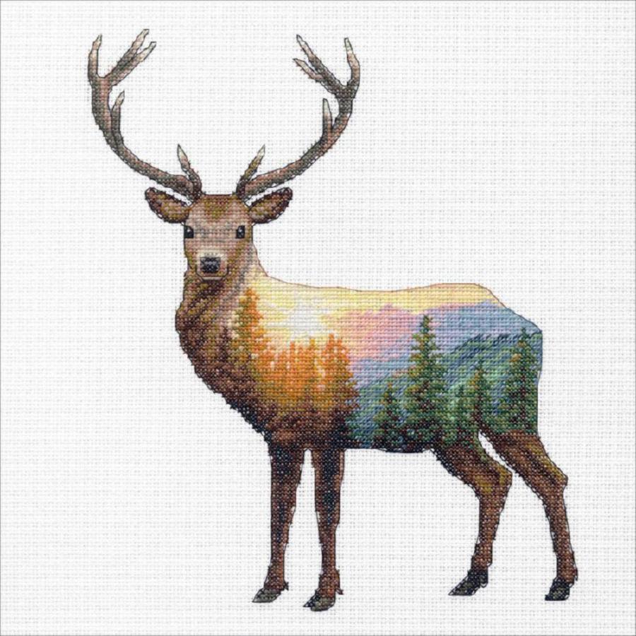 70-35387 Набор для вышивания крестом DIMENSIONS Deer scene "Олень". Каталог товарів. Набори