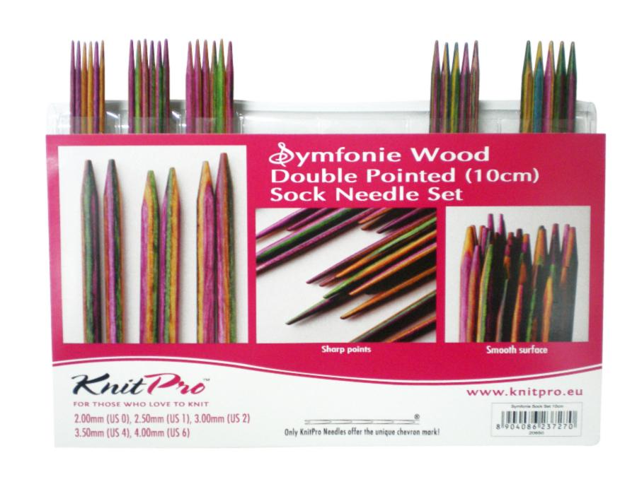 20650 Набор деревянных носочных спиц 10 см Symfonie Wood KnitPro. Каталог товарів. Вязання. Набори спиць та крючків KnitPro