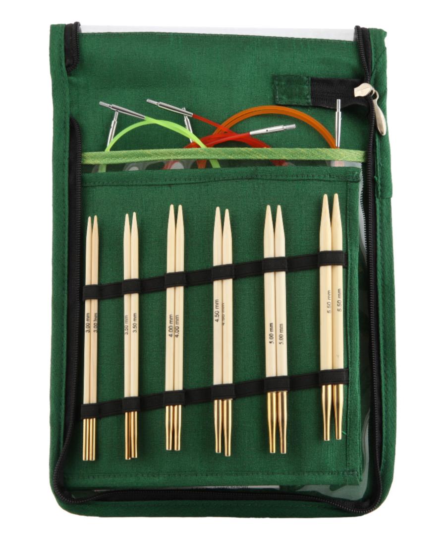 22542 Набор съёмных спиц Deluxe Bamboo KnitPro. Каталог товаров. Вязание. Наборы спиц и крючков KnitPro