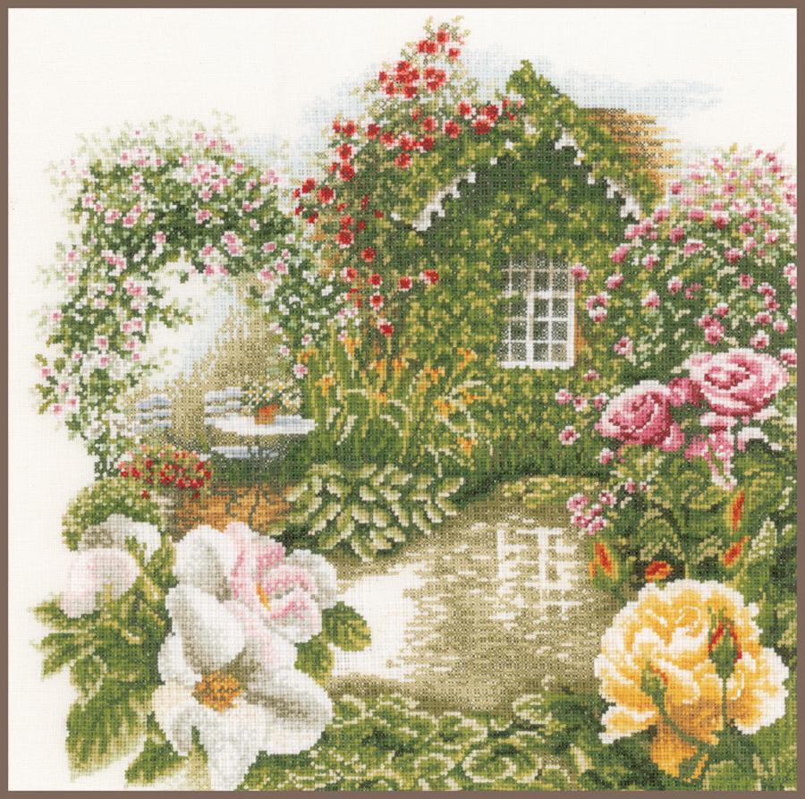 PN-0008019 Набор для вышивки крестом LanArte Rose Garden "Сад роз". Каталог товарів. Набори