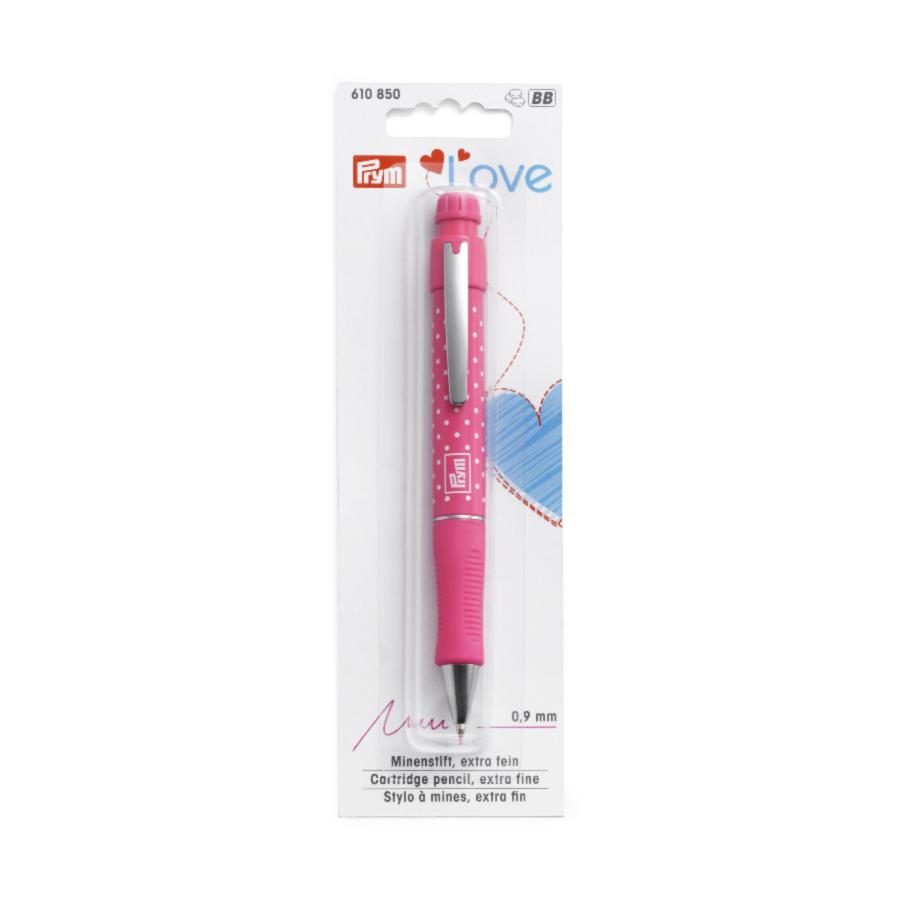 610850 Механический карандаш с 2 грифелями (ярко-розовый), Prym. Каталог товарів. Вишивання/Шиття. Фурнітура Prym