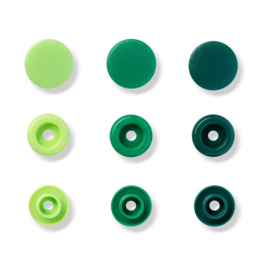 393001 Кнопки "Color Snaps",  12,4мм (зеленого цвета), Prym Love. Каталог товарів. Вишивання/Шиття. Фурнітура Prym