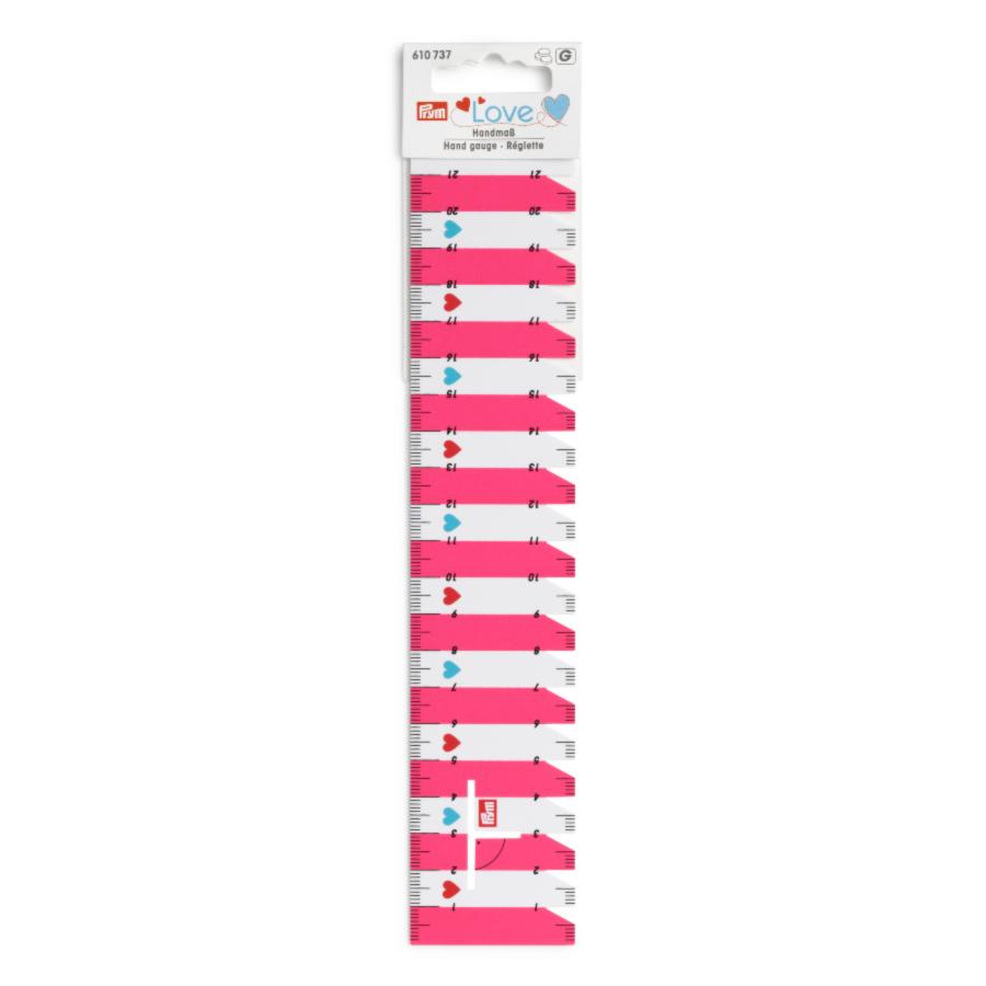 610737 Линейка для разметки и измерения розовая Prym. Каталог товарів. Вишивання/Шиття. Фурнітура Prym