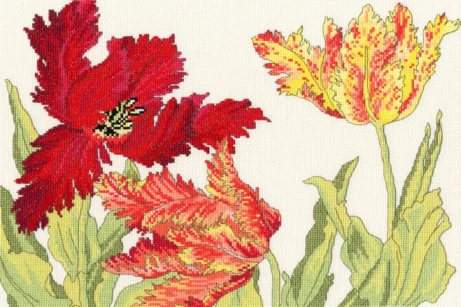 XBD9 Набор для вышивания крестом Tulip Blooms "Тюльпан Цветет" Bothy Threads. Каталог товарів. Набори