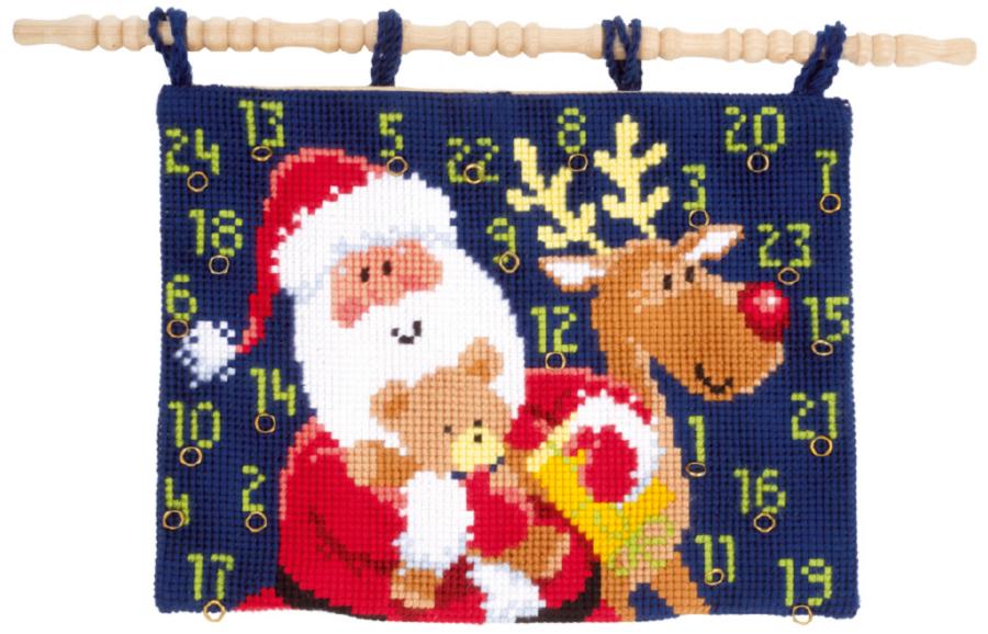 PN-0147684 Набор для вышивания крестом (календарь-панно) Vervaco Christmas presents "Рождественские подарки". Каталог товарів. Набори