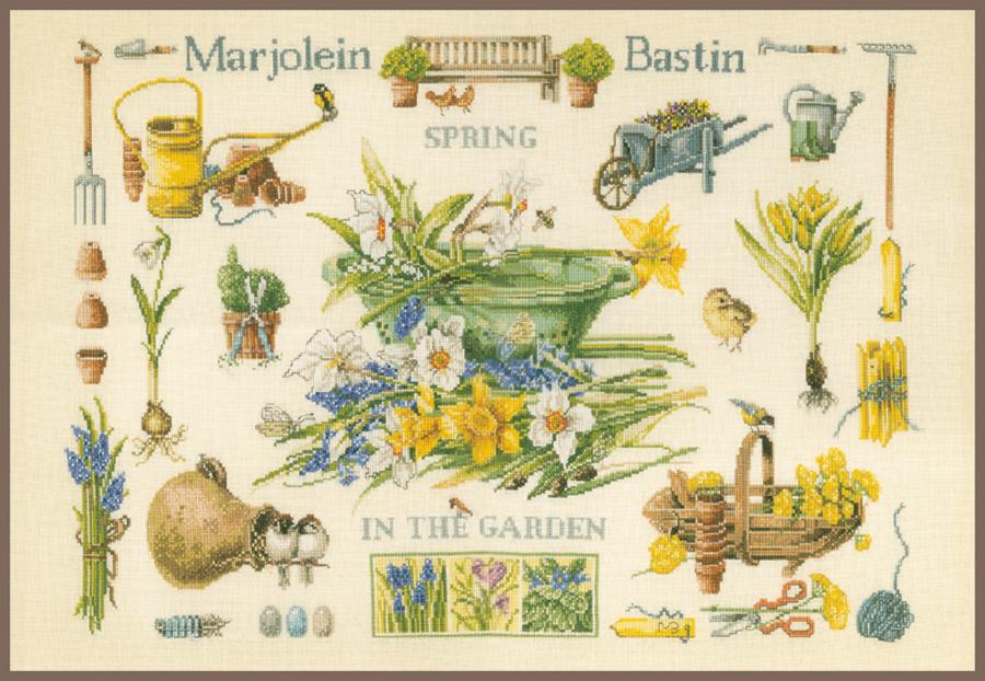 PN-0007964 Набор для вышивки крестом LanArte Spring in the garden "Весна в саду". Каталог товарів. Набори
