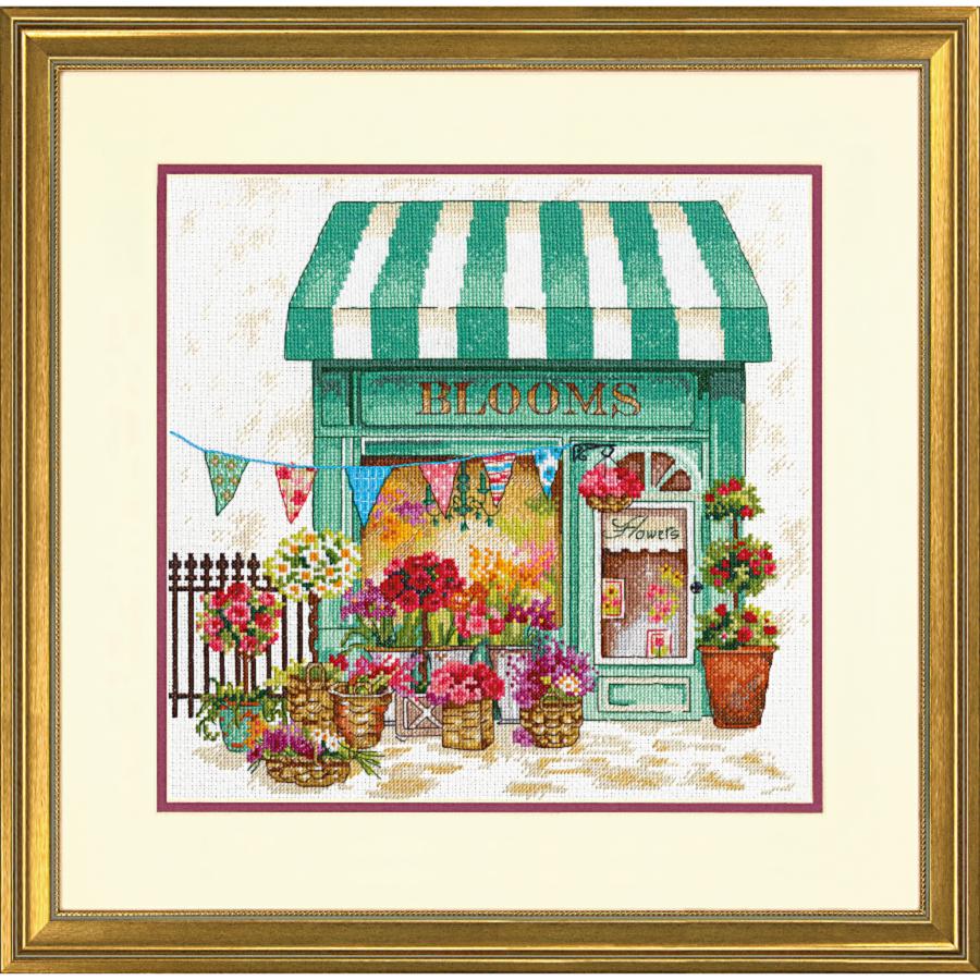 70-35401 Набор для вышивания крестом DIMENSIONS Blooms Flower Shop "Цветочный Магазин". Каталог товарів. Набори
