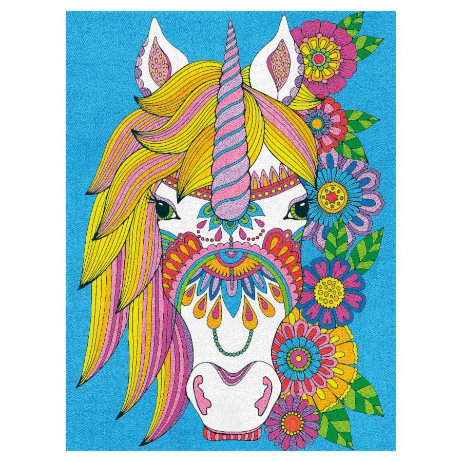 73-91697 Набор для рисования карандашами по номерам Floral Unicorn "Цветочный единорог" Dimensions. Каталог товарів. Набори