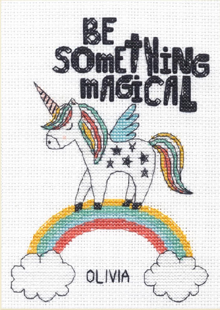70-65218 Набор для вышивания крестом DIMENSIONS Magic unicorn "Волшебный единорог". Каталог товарів. Набори