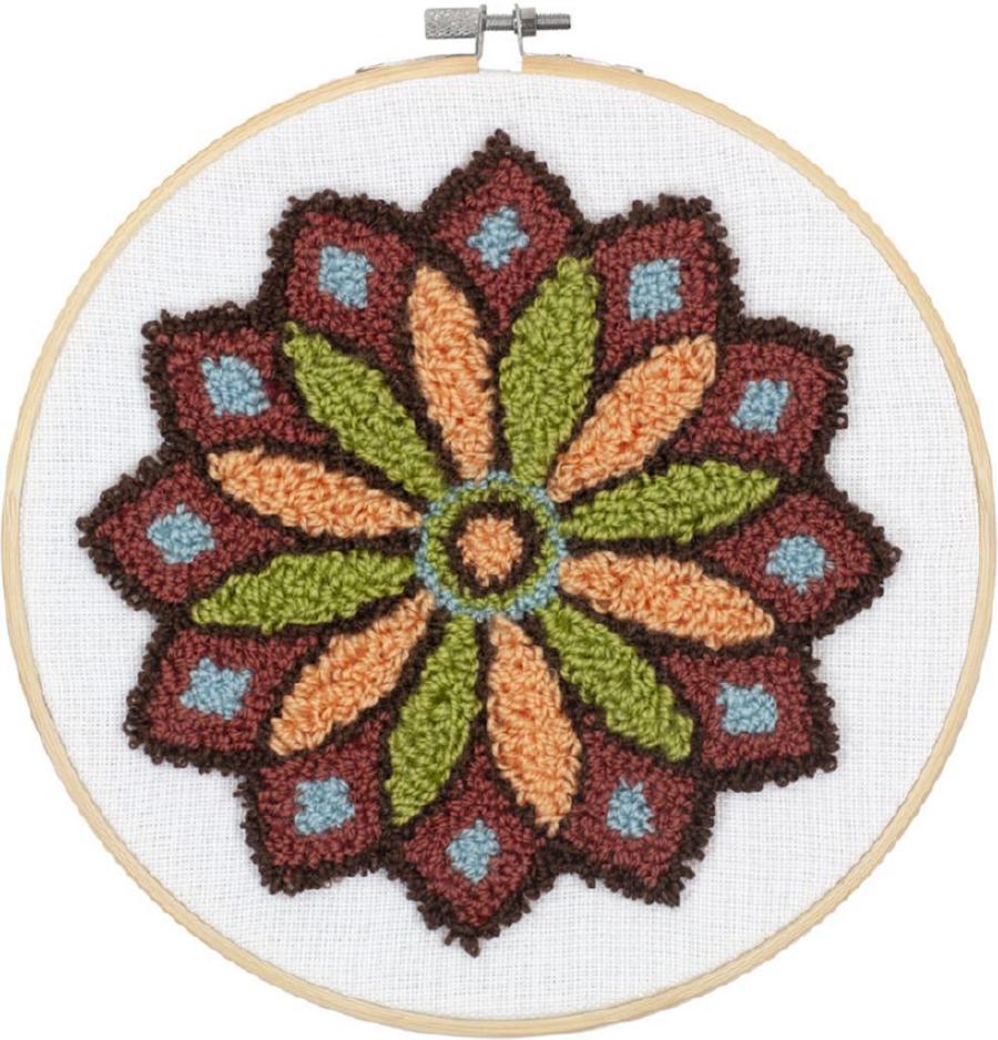 72-70029 Набор для вышивания в ковровой технике "Разноцветный узор Мандала"Dimensions.. Каталог товарів. Набори