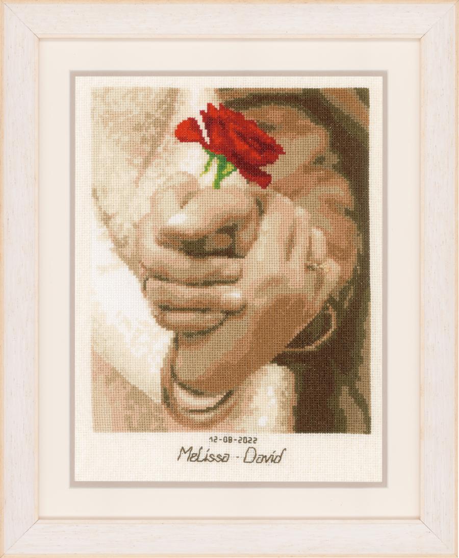 PN-0198268 Набор для вышивания крестом Vervaco "Свадебная роза". Каталог товарів. Набори