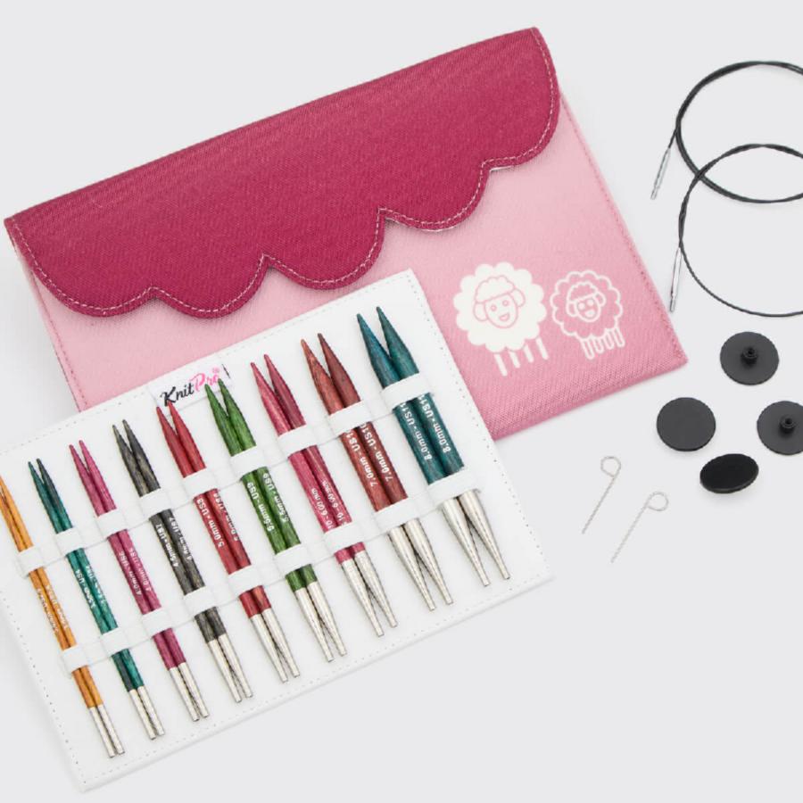 200633 Набір дерев'яних знімних спиць Deluxe Symfonie Dreamz 13 см KnitPro. Каталог товарів. Вязання. Набори спиць та крючків