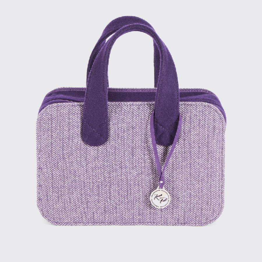 12832 Сумка Snug Doctor Bag - фіолетовий твід і фетр (велика) KnitPro. Каталог товарів. Вязання. Аксесуари KnitPro